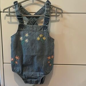Carters Denim floral romper